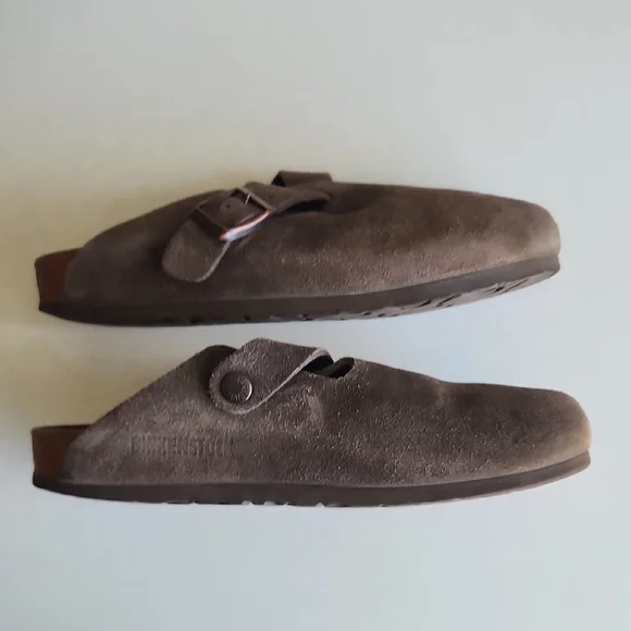 Birkenstock Brown Suede Mules - Picture 3 of 5